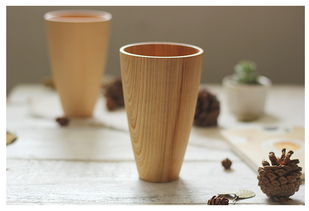 手工工藝 杉木漱口杯的細(xì)膩與溫度